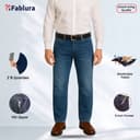 Premium Neat Denim Jeans- Light Blue Wash