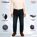 Premium Neat Denim Jeans- Black Wash